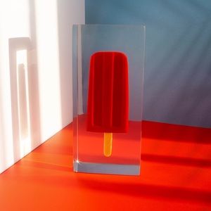 Floating Popsicle in Resin Art Sculpture